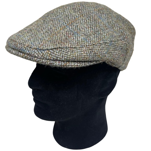 Harris Tweed Other - Harris Tweed Glencroft Wool Flat Cap Mens Herringbone Newsboy Driving Hat